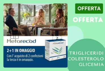 METARECOD INTEGRATORE PER TRIGLICERIDI COLESTEROLO E GLICEMIA, COMPRI 3 PAGHI 2